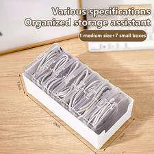 1Set Cable Storage Box Multifunctional Desk Organizer Bag Wire Charging Manageme picture
