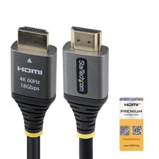 StarTech HDMMV1F 1ft HDMI 2.0 Cable 4K 60Hz High-Flex picture