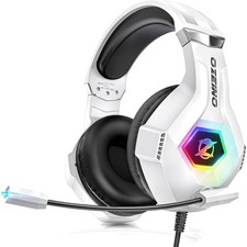 Universal Gaming Headset with Immersive Surround Sound & Comfortable Fit - White picture