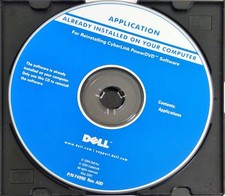Dell Application For Reinstalling CyberLink Power DVD Software 2004 New w/key# picture
