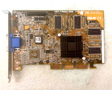 RARE ASUS AGP-V3800/32M PURE VIDIA RIVA TNT2 AGP VGA CARD VGA ONLY MXB187 picture