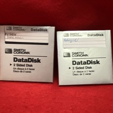 Smith Corona DataDisk 2 Sided Disk S61838 Dual Pack Lot of 2 Floppy Disks picture