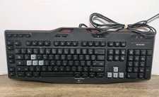 Logitech G105 820-004112 USB Gaming Keyboard Red Black Wired Computer - Tested  picture