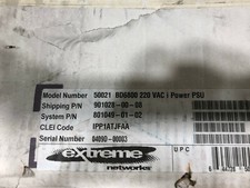 NEW Extreme Networks Black Diamond Power Supply 50021, V~ 50/60Hz, 200-240V, 15A picture