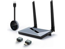COTOWE Wireless HDMI Transmitter and Receiver, True Plug & Play Black picture