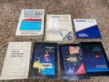 Vintage Commodore 128 Guides,Disk Set, VIC-20 Booklets picture