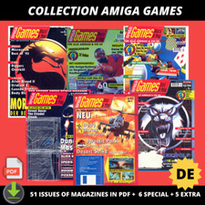 Collection Amiga GAMES 51 issues of magazines in PDF DE + 6 SPECIAL + 5 EXTRA picture