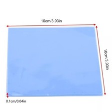 Thermal Conductive Silicone 100x100mm x 1mm For GPU CPU HeatSink Cooling Pad picture