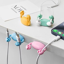 Cute Crab Cable Organizer Clip Data Cable Stand Mobile Phone Charging Cable picture