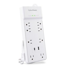 CyberPower CSP806UC18W 8-Outlet Surge Protector 2400J picture