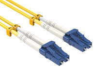 3m OS2 LC to LC UPC Duplex Corning Fiber Optic Cable SingleMode 9/125 OFNR Ra... picture