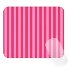 Square Cute Striped Mouse Pad with Stitched Edge, Premium Waterproof Cloth Ae... picture