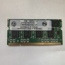 1GB DDR-400MHz PC3200 Non-ECC Unbuff SODIMM - Centon - CMP400SO1024.01 JIYG18TFA picture