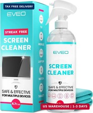 EVEO® TV Screen Cleaner Spray (Streak-Free) TV Screen Cleaner for Smart TV, LCD, picture