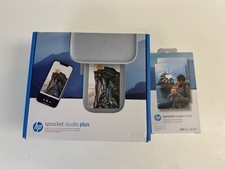 HP Sprocket Studio Plus Wi-Fi Portable Printer Bundle w/ Refill Paper Cartridges picture