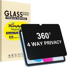 4 Way Privacy Screen Protector 360° for iPad A16, Anti-Spy Tempered Glass Film picture