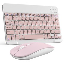 Lightweight, Rechargeable & Portable Wireless Keyboard and Mouse for iPad & Mac picture