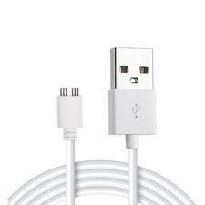 Universal Magnetic USB DC Charger Cable 2 Pin 5mm Cord,Replacement 5mm, White picture