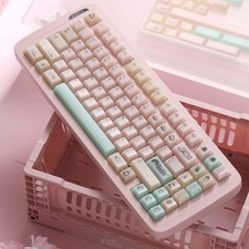 Keybyelab Meowdou Mist Clear Keycaps(116Keys,Cherry Profile,PBT) picture