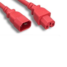 8 Ft Red Power Cable for HP Procurve Switch 6200YL 6600-48G Jumper Cord PDU UPS picture