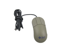 SUN Microsystems USB Trackball Mouse Wired Corded Vintage Genuine 3 BUTTON picture