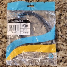 Wirepath Cat6 RJ-45 Ethernet Patch Cable 3ft Black Round WP-PC-CAT6-3FT-BLK picture