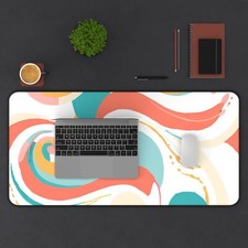 Bright Abstract Desk Mat – Vibrant Design Office Decor, Computer Accessories picture