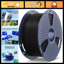 3KG Black PLA 3D Printer Filament - High-Quality, Large Spool for All Printers picture
