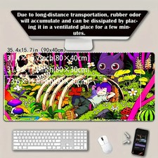 1pc Thickened Anti-Slip Gaming Mouse Pad, Lockstitch Design for Durability and picture