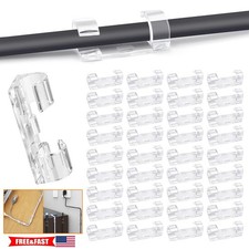 20-60Pcs Self Adhesive Cable Management Clips,Cable Organizers Sticky Wire Clips picture