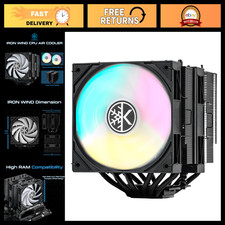 120mm ARGB Dual Tower CPU Air Cooler for AMD & Intel, High Performance, Black picture