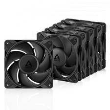 ARCTIC P12 Pro LN 5 Pack 120mm PWM Case Fans Low Noise 450-2000 RPM Black picture