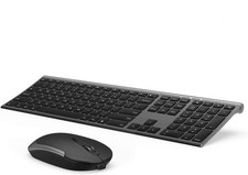 Wireless Keyboard and Mouse, Vssoplor Rechargeable Quiet Full-Size Keyboard and picture