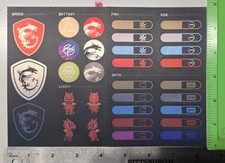MSI PC Gaming Sticker Sheet Decal Pack - Lucky Dragon SATA RGB Fan Cable Labels picture