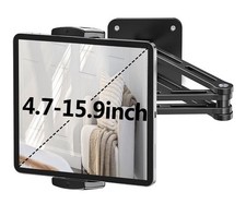 Ipad Wall Mount Holder, Heavy Duty Aluminium Extendable Tablet Wall Mount 360°Ro picture