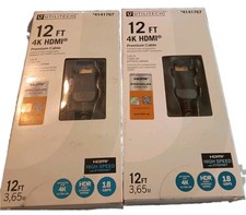 UTILITECH 12 FT 4K HDMI Premium Cable Brand New In Box You Get 2 picture