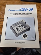 Vintage Texas Instruments TI-58 TI-59 Solid State Software Libraries Catalog picture