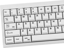 PBT Keycaps 135 Keys White Minimalist Cherry Profile Keycaps Set picture