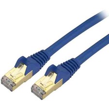5 QTY - StarTech Cat6a Ethernet Patch Cable, Model: C6ASPAT10BL picture