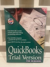 Sealed New Vintage Microsoft Windows  QuickBooks Version 3.1 Trial Version picture
