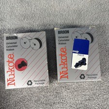 NU-KOTE BR80N Universal Calculator Ribbon Black/Red Sealed - Pack of 2 picture