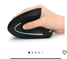 Ergonomic Vertical Wireless Rechargeable Optical Mouse 3 Adjustable DPI 800-1600 picture