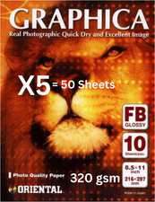 Orintal Japan Graphica Double Wright Fiber Based 320 gsm 8.5x11-50 picture
