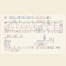 MocooLab Memo Tile Keycaps(147Keys,Cherry Profile,PBT) picture