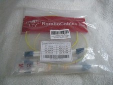 Rambo Cables OS2-LCU-LCU-DX-1 0.5M-LSZH (4 pcs) LC/UPC-SM-DX-G652D-1 NEW PACK picture