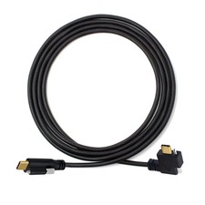 CY Type-C USB 3.1 Male Screw Locking USB-C Left Right Angled Data Cable 10Gbps picture