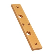 MK8 Dual Extruder Aluminium Mounting Block Gold Anodised picture