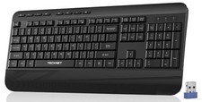 TECKNET Ergonomic Wireless Keyboard for Laptop, 2.4G USB Silent Computer Keyboar picture