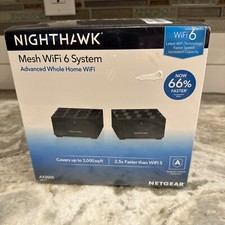 ☂️Router Nighthawk Advanced Whole Home Mesh WiFi 6 System AX3000 Sealed☂️ picture