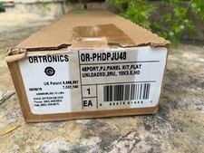 Ortronics  OR-PHDP JU48  48 Port Panel kit Flat Unloaded 19x3.5, HD, 2RU NEW picture